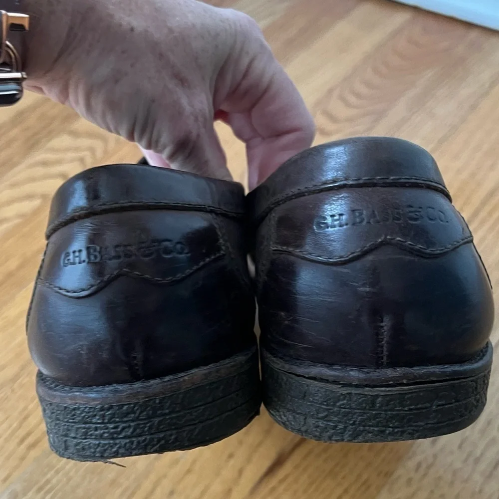 Weejuns Brown Vintage Leather Mens Loafers Size 10.5